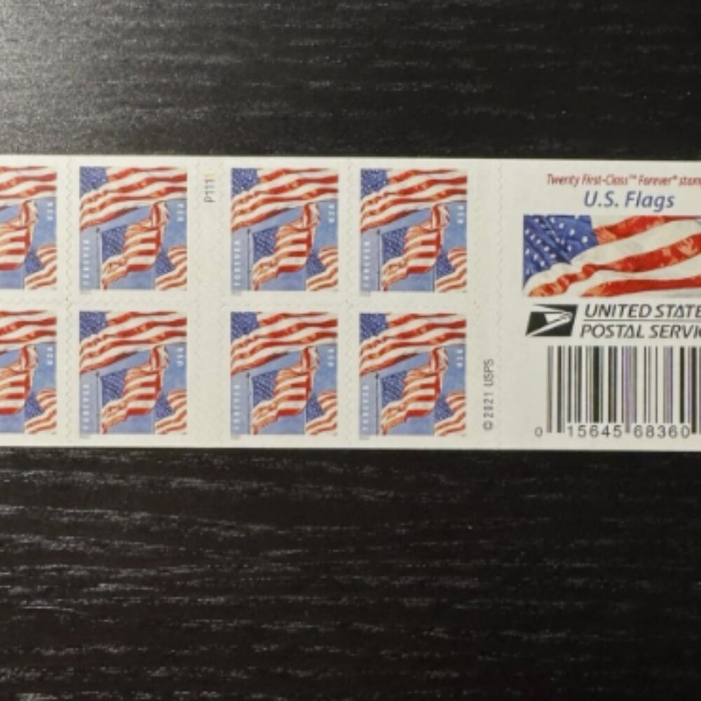 2022 US FLAGS Booklet of 1000 Forever Stamps - Picture 4 of 5
